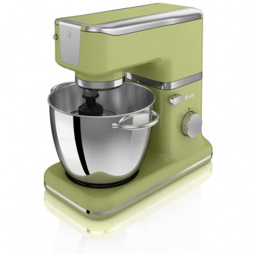 Retro stand mixer with bowl - green