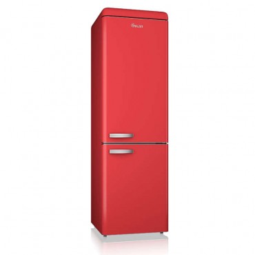 Retro fridge freezer - red
