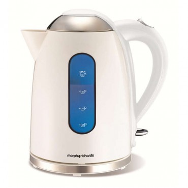 1.7 litre white dome jug kettle