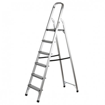 BUILDCRAFT Aluminium Step Ladder 6 Tread
