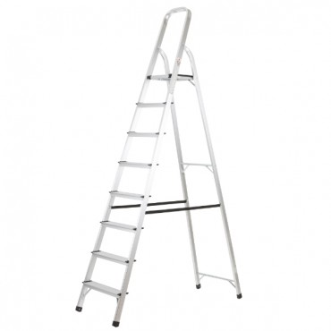 BUILDCRAFT Aluminium Step Ladder 8 Tread
