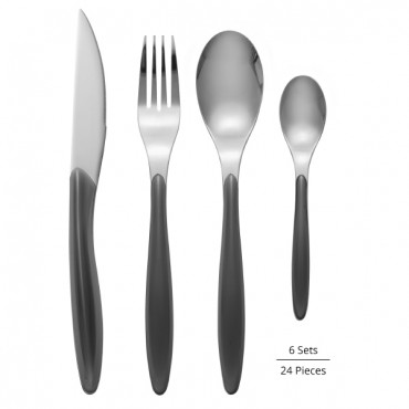 SWAN Oslo 24 Piece Cutlery Set Grey