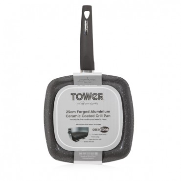 TOWER 25cm Grill Pan Graphite