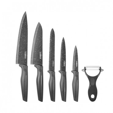 TOWER Essentials 6pce Knife Set Grey