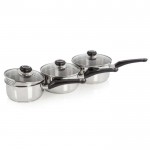 3pc stainless steel pan set