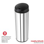 Morphy Chroma 50L Round Sensor Bin S/S