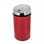 30l red round sensor bin