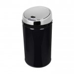 30l black round sensor bin