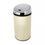 30l cream round sensor bin