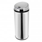 42l stainless steel round sensor bin