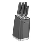 Morphy Aspect 5pce Knife Block Titanium