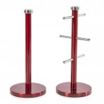 Mr accents mug tree towel pole set red