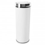 50l round sensor bin white