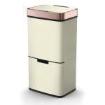 Morphy Pro 75L Recycling Sensor Bin Ivory Rose Gold