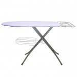 Ironing board with garment rack