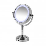 Dual sided led illuminated mirror