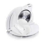 Compact white food slicer
