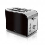 2 slice townhouse toaster - black