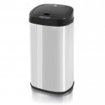 Swan utility 42l square sensor bin p/steel