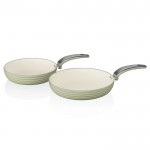 Swan retro 20cm/28cm fry pans green