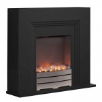 Canterbury black fireplace suite