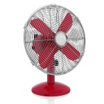 Swan Retro 12 Inch Desk Fan - Red