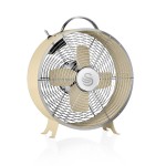 Swan Retro 8 Inch Clock Fan - Cream