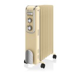 SWAN 9 Finned Oil Filled Radiator - Cream