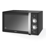 20 Litre Retro Manual Microwave - Black