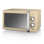 20 Litre Retro Manual Microwave - Cream