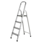 BUILDCRAFT Aluminium Step Ladder 4 Tread