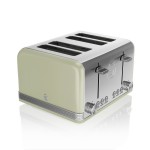 SWAN 4 Slice Retro Toaster - Green