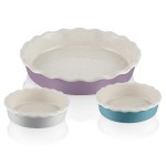 Fearne by SWAN Set of 3 Round Pie Dishes