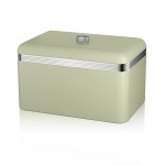 Swan retro bread bin green