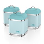 Fearne by SWAN Set of 3 Canisters Peacock