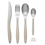 SWAN Oslo 24 Piece Cutlery Set Cream