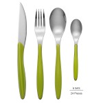 SWAN Oslo 24 Piece Cutlery Set Green