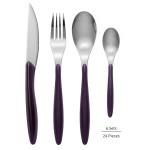 SWAN Oslo 24 Piece Cutlery Set Plum