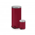 SWAN 30L + 5L Round Pedal Bins Red