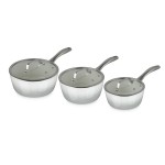 Fearne by Swan 3 Piece Forged Enamel Pan Set - Truffle