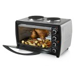 Tower - 46L S/S Mini Oven with hotplates and rotisserie