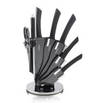 Tower 7 Piece Knife Set with Stand Black