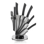 Tower 7 Piece Knife Set w/Stand Black