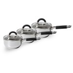 TOWER Essentials 3pce Pan Set S/Steel