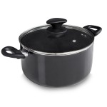 Tower Essentials 24cm Casserole Black